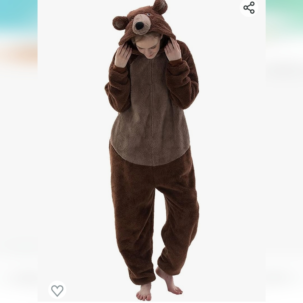 Bear Unisex Adult Onesie Pajamas